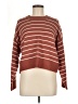 T Tahari Stripes Burgundy Pullover Sweater Size M - photo 1