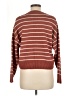 T Tahari Stripes Burgundy Pullover Sweater Size M - photo 2