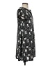Violet Weekend Graphic Gray Casual Dress Size S - photo 4