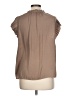 Catherine Malandrino 100% Polyester Brown Short Sleeve Blouse Size L - photo 2