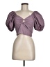Sim & Sam Purple Short Sleeve Blouse Size M - photo 1