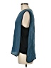 Dora Landa 100% Silk Teal Sleeveless Silk Top Size M - photo 5