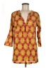 J.Crew Yellow Pink 3/4 Sleeve Blouse Size M (estimated) - photo 1