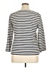 J.Crew Stripes Ivory 3/4 Sleeve Top Size XL - photo 2