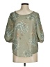 Lauren Conrad 100% Polyester Green 3/4 Sleeve Blouse Size M - photo 1