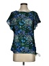MICHAEL Michael Kors Floral Paisley Blue Short Sleeve Blouse Size XS - photo 1