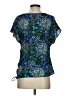 MICHAEL Michael Kors Floral Paisley Blue Short Sleeve Blouse Size XS - photo 2