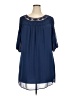 Heart Soul 100% Polyester Blue 3/4 Sleeve Blouse Size 2X - photo 1