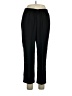 Unbranded 100% Polyester Solid Black Casual Pants Size 16 (petite) - photo 1