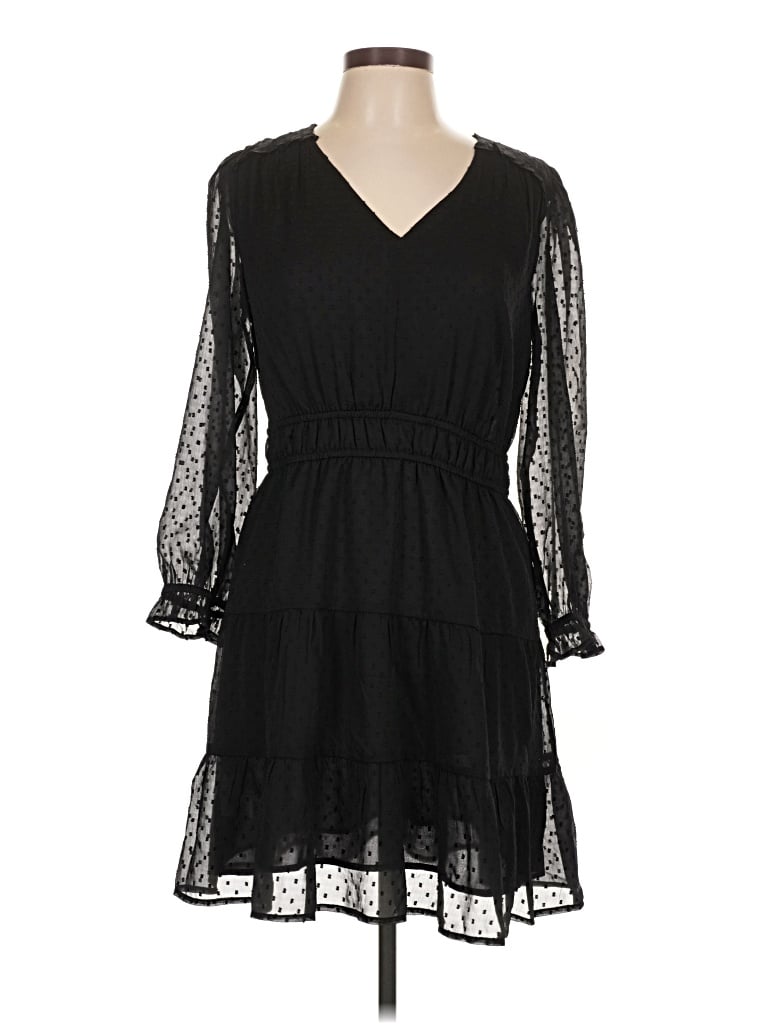 Ann Taylor Loft Casual Dress In Black