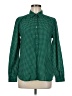 J.Crew Houndstooth Green Long Sleeve Button-Down Shirt Size 6 - photo 1