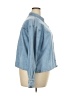 RSQ 100% Cotton Blue Long Sleeve Button-Down Shirt Size XXL - photo 4