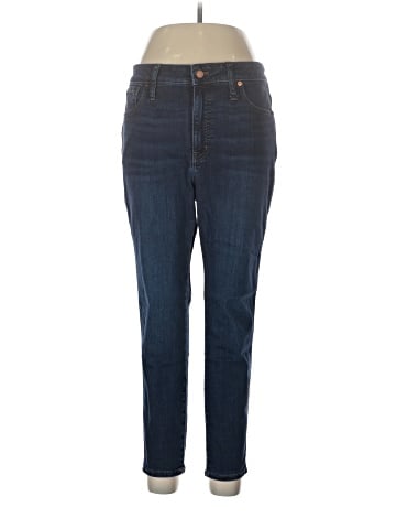Madewell Petite Curvy High-Rise Skinny Jeans in Woodland Wash: TENCEL&trade; Denim Edition (view 1)