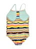Speedo Stripes Green One Piece Swimsuit Size S - photo 2