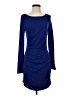 Express Solid Blue Casual Dress Size S - photo 1