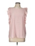 Juicy Couture 100% Polyester Pink Short Sleeve Blouse Size L - photo 1