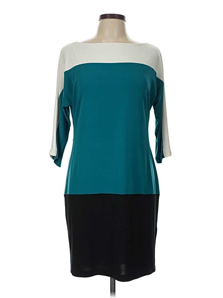 Pre-owned Sandra Darren Cocktail Dress In Teal