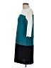 Sandra Darren Color Block Teal Cocktail Dress Size 10 - photo 5