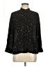Investments 100% Polyester Stars Black 3/4 Sleeve Blouse Size M (petite) - photo 1