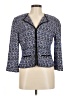 St. John Print Blue Blazer Size 8 - photo 1