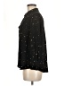 Investments 100% Polyester Stars Black 3/4 Sleeve Blouse Size M (petite) - photo 5