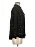 Investments 100% Polyester Stars Black 3/4 Sleeve Blouse Size M (petite) - photo 4