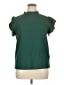 Assorted Brands Green Short Sleeve Blouse Size XL - photo 1