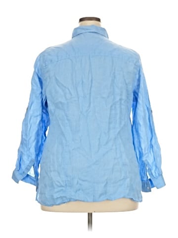 Chaus 3/4 Sleeve Button-Down Shirt (view 2)