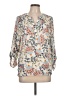 Daniel Rainn 100% Rayon Floral Ivory 3/4 Sleeve Blouse Size L - photo 1