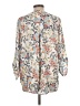 Daniel Rainn 100% Rayon Floral Ivory 3/4 Sleeve Blouse Size L - photo 2