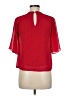 And 100% Polyester Red 3/4 Sleeve Blouse Size 8 - photo 2