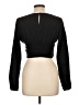Bershka Black Long Sleeve Top Size L - photo 2