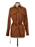 J. McLaughlin 100% Polyester Brown Trenchcoat Size S - photo 1