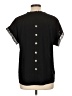 Unbranded 100% Polyester Black Short Sleeve Top Size L - photo 2