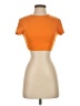 Shein Orange Short Sleeve Turtleneck Size M - photo 1