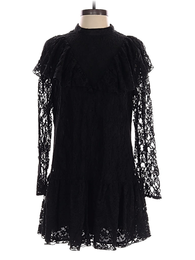 Pre-owned Zara Cocktail Dress In Black