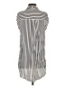 Lilyful 100% Viscose Stripes Silver Sleeveless Button-Down Shirt Size S - photo 2