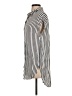 Lilyful 100% Viscose Stripes Silver Sleeveless Button-Down Shirt Size S - photo 5
