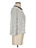 Rose + Olive Silver 3/4 Sleeve Top Size S - photo 4