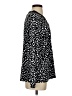 Vanilla Bay Polka Dots Black Long Sleeve Blouse Size S - photo 4
