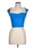 Shein Blue Short Sleeve Top Size L - photo 1