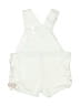 Unbranded 100% Cotton Ivory Overalls Size 3-6 mo - photo 2