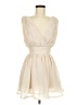 Double Zero Solid Ivory Cocktail Dress Size M - photo 1
