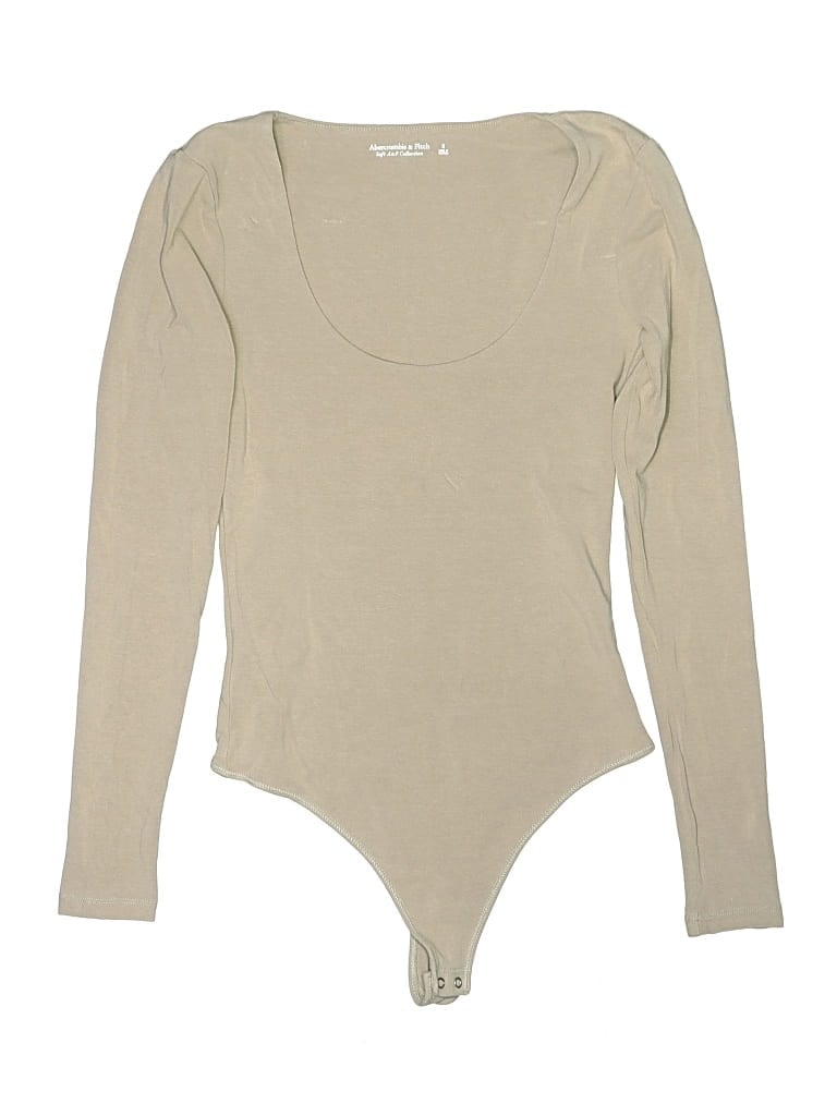 Pre-owned Abercrombie & Fitch Bodysuit In Tan