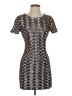 Signature 8 100% Polyester Metallic Silver Cocktail Dress Size S - photo 1