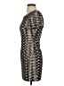 Signature 8 100% Polyester Metallic Silver Cocktail Dress Size S - photo 5