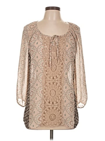 Roz & Ali 3/4 Sleeve Blouse (view 1)