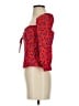 Intermix 100% Silk Red 3/4 Sleeve Silk Top Size 2 - photo 5