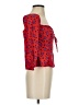Intermix 100% Silk Red 3/4 Sleeve Silk Top Size 2 - photo 4