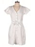 Lands' End 100% Linen Solid White Romper Size 6 - photo 1
